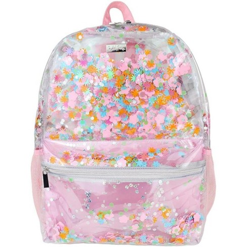 Packed Party Flower Shop Clear Backpack Women And Girls Fashion Book Bag For Ladies At School Work Travel And The Beach medium Target