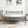 VECELO Twin/Full/Queen Size Bed Frame with Headboard, Platform Bed with Large Under Bed Storage, Heavy Duty Slats, Metal Black - 4 of 4