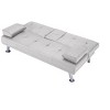 DOMETOUR 66.1" Futon Sleeper Sofa Bed for Living Room, PU Leather Adjustable Backrest Convertible Sofa - 3 of 4