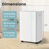 Costway 54 pints Dehumidifier With Drain Hose 3 Modes LED Display 3-Color Indicator Light 4500 Sq.Ft - 3 of 4