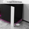 Real Relax 70 in. TV stand for TVs up to 80 in. with electric fireplace and LED lights Entertainment Center - 4 of 4