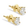 Pompeii3 1Ct TW Diamond Screw Back Studs in 14k White or Yellow Gold Lab Created - 2 of 4