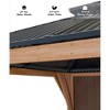 COZONY Hardtop Spruce Wood Gazebo with Double Metal Roof, Heavy Duty Permanent Structure for Patio and Backyard - 3 of 4