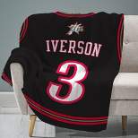 Sleep Squad Philadelphia 76ers Allen Iverson 60 x 80 Raschel Plush Jersey Blanket