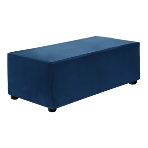 Unique Bargains Stretchy Soft Comfortable Rectangular Foot Stool Cover - 1 of 4