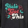 Women's - Instant Message - Yule Got This Christmas Lightweight French Terry Wide Neck Long Sleeve Shirt - 2 of 4