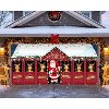 16 x 7ft Christmas Garage Door Banner Decoration Magnetic Garage Door Covers Christmas Backdrop Decorations - 4 of 4