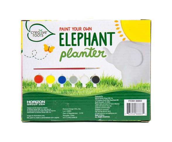 Creative Roots Paint Your Own Elephant Planter
