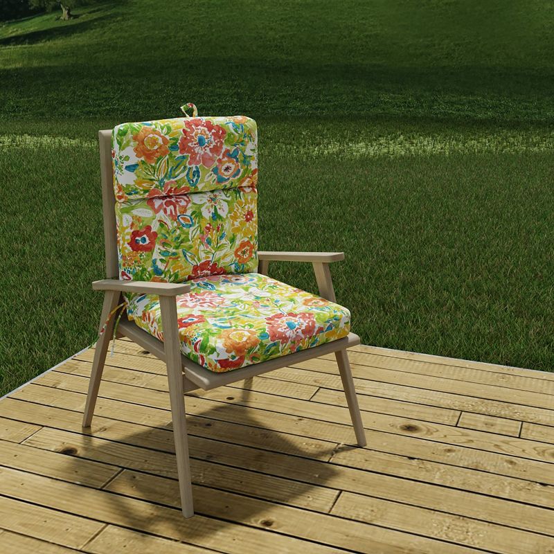 Outdoor French Edge Dining Chair Cushion - Jordan Manufacturing, 4 of 10