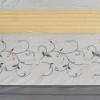 Gracie Mills Rogelio Floral Embroidered Faux Silk Shower Curtain - 3 of 3