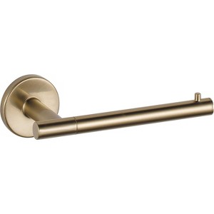 Champagne Bronze Toilet Paper Holder, Single Post Wall Mounted Tissue Roll Dispenser for Bathroom - 1 of 4