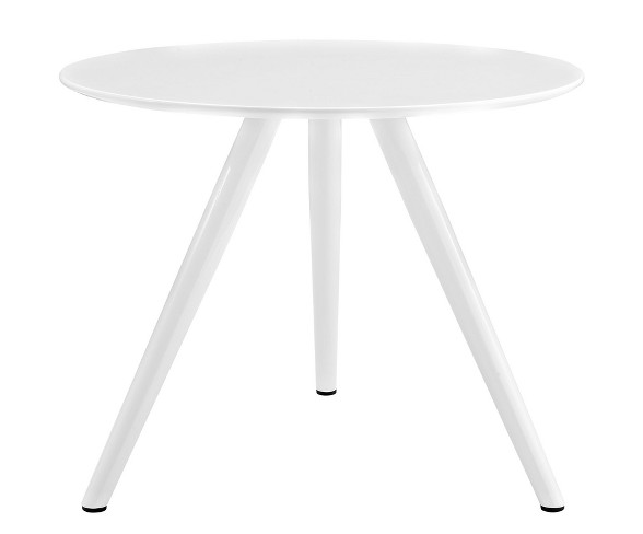 Lippa 36" Round Wood Top Dining Table with Tripod Base White - Modway