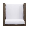 Christopher Knight Home Brava Outdoor Acacia Wood Club Chairs with Water Resistant Cushions (Set of 2) - 4 of 4