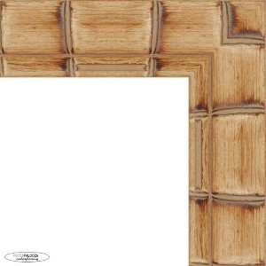 PosterPalooza | 12x20 Wide Bamboo Picture Frame, UV Acrylic, 4 Finishes - Brown, Black, Silver, and Natural - 1 of 4