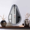 Howard Elliott 28"x18" Saldar Gray Wood Framed Mirror with Black Metal Hook - 3 of 4
