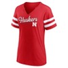 NCAA Nebraska Cornhuskers Women's V-Neck Notch T-Shirt - 2 of 3