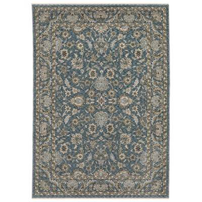 Oriental Weavers Aberdeen 070H1 Blue/ Beige Indoor Area Rug - 5'3" x 7'6"