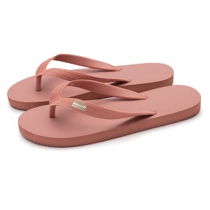 Feelgoodz Women's Classicz Core Flip Flops | Natural Rubber Sandals - 1 of 4