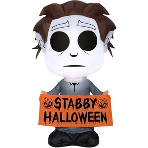Gemmy Airblown Inflatable Stylized Michael Myers Universal, 3.5 ft Tall, Multicolored - 1 of 4