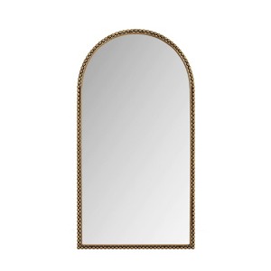 Infurnic Full Length Mirrors Iron Arched Design with Supporting Feet for Living Room, Clothing Shop, Corridor Decor, Gold, 35.43"*0.98"*65.75" - 1 of 4