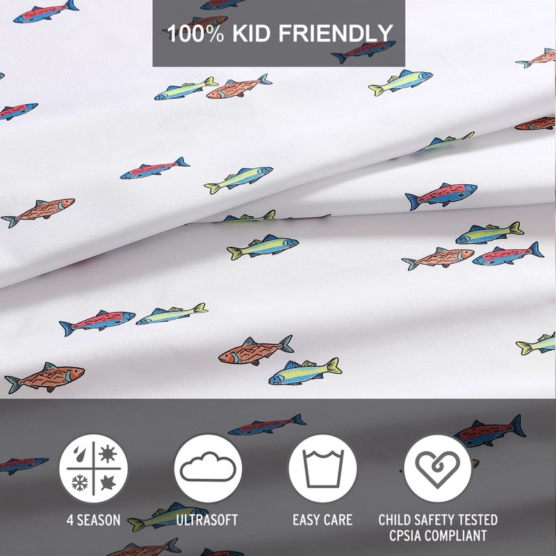 Eddie Bauer Ultra Soft Brushed Microfiber Kids/Toddler/Youth Sheet Collection, 3 of 10