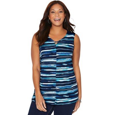 Catherines Women's Plus Size Crisscross Timeless Tank