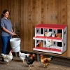 Metal Chicken Nesting Boxes, Nesting Boxes with Metal Legs, Chicken Laying Box with Roll Out Egg Collection with Vented Holes - 2 of 4