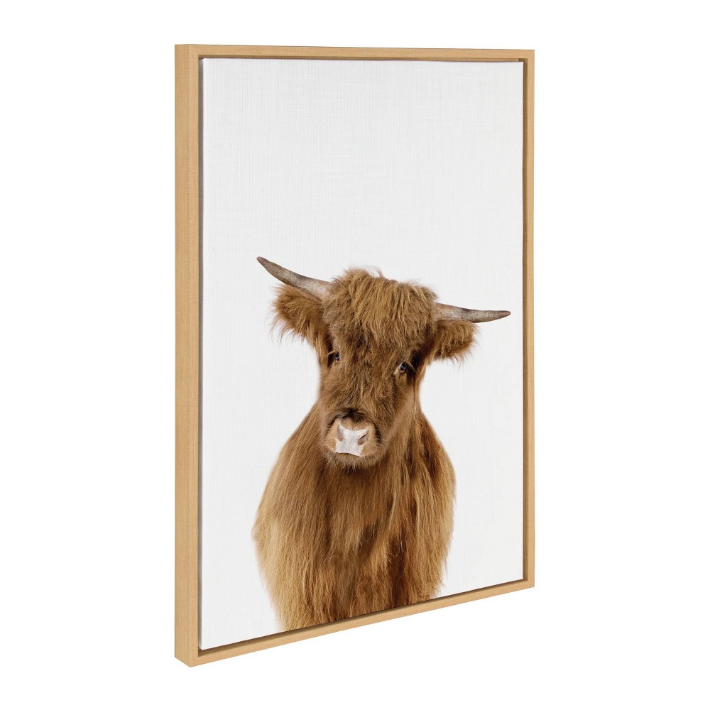 Photos - Other Decoration 23" x 33" Sylvie Animal Studio Highland Framed Canvas by Amy Peterson Natu