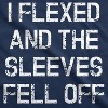 Mens I Flexed and the Sleeves Fell Off Tank Top Funny Sleeveless Gym Workout Shirt - Crazy Dog Men's Tank Top - 2 of 4