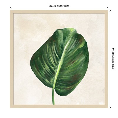 Tropical Leaves I Svelte Natural Framed Graphic Art Print