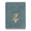 Linum Home Textiles 100% Turkish Cotton MONICA Gold Thread 3PC Embellished Towel Set - 4 of 4