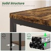 Simple Trending 3 Tier End Table, Side Table Sofa Couch Table, Tall Night Stand Storage Shelf for Living Room, Rustic Brown - 3 of 4