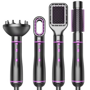 Teendow 4-in-1 Hair Dryer Brush, 1000W Hot Air Brush, Blow Dryer Brush Tool Set, Salon Style, Negative Ion for All Hair Types - 1 of 4