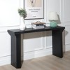 Okak 58IN Minimalist Console Table with Curved Leg Design, Hallway Table with Thick Tabletop and Legs, Entryway Table for Living Room, Foyer - 2 of 4