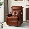 Hermann Contemporary Genuine Leather Power Recliner With Special Shaped Arms for Living Room and Bedroom  | ARTFUL LIVING DESIGN - 2 of 4
