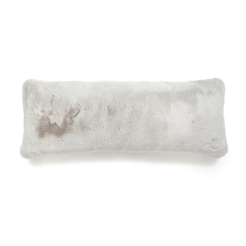 White fur pillow outlet target