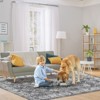Area Rugs - Machine Washable, Non Slip, Vintage Style, Low Pile, Lightweight Chenille Print Rug for Living Room, Bedroom, Dining Room, Home Office - 2 of 4