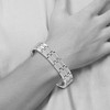 Black Bow Jewelry Men's 14mm Titanium Polished & Textured Link Bracelet, 8.5 Inch - 4 of 4