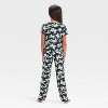 Girls' 2pc Short Sleeve Ribbed Pajama Set - Cat & Jack™ - 2 of 4