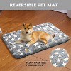 XINGHANZHENXUAN Orthopedic Pet Bed for Cats & Dogs, Washable Plush Mat with Non-Slip Bottom, Gray 30x20 Inch - 3 of 4