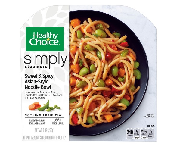 Healthy Choice Simply Organic Sweet & Spicy Asian Frozen Noodle Bowl - 9oz