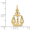 Black Bow Jewelry 14k Yellow Gold Small Scales of Justice Charm - 4 of 4