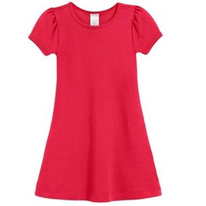 City Threads Girls Soft Cotton Puff Short Sleeve Dress - USA-Made - 1 of 4