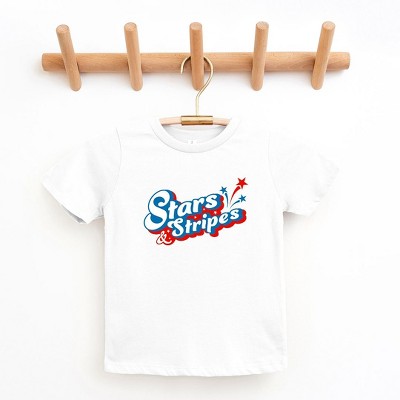 The Juniper Shop Stars And Stripes Firework Toddler Short Sleeve Tee