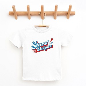 The Juniper Shop Stars And Stripes Firework Toddler Short Sleeve Tee - 1 of 2