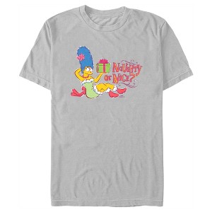 Men's The Simpsons Marge Naughty or Nice T-Shirt - 1 of 4