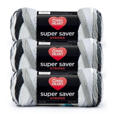 Red Heart Super Saver Yarn 24 Pack-Newspaper Stripe