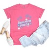 Simply Sage Market Summer Vibes Palm Trees Floral Garment Dyed Tee - 3 of 4