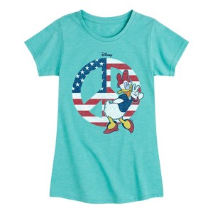 Girls' - Disney - Americana Fitted Short Sleeve Graphic T-Shirt - 1 of 4