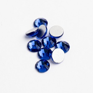 Crystal Lane DIY 1440pcs SS16 (4mm) Sapphire Glass Round Flat Back Rhinestones - 1 of 4